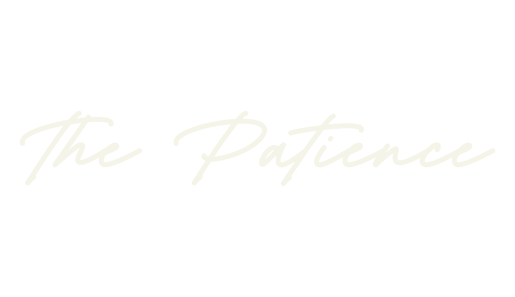 The Patience, brand font preview