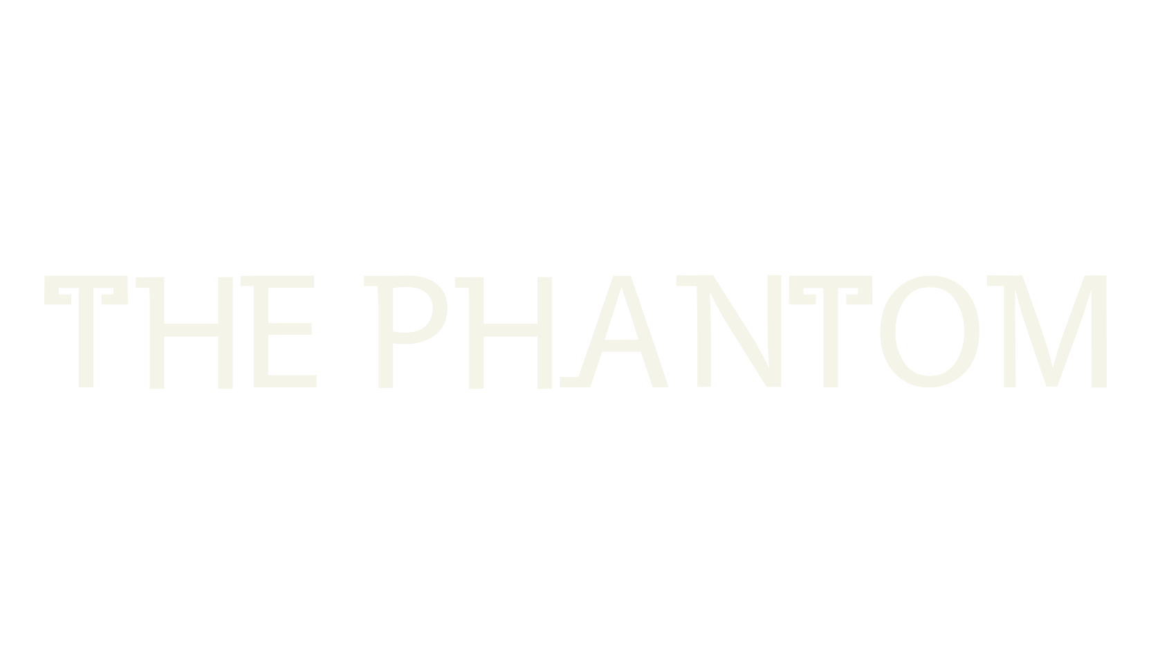 The Phantom, retro font preview