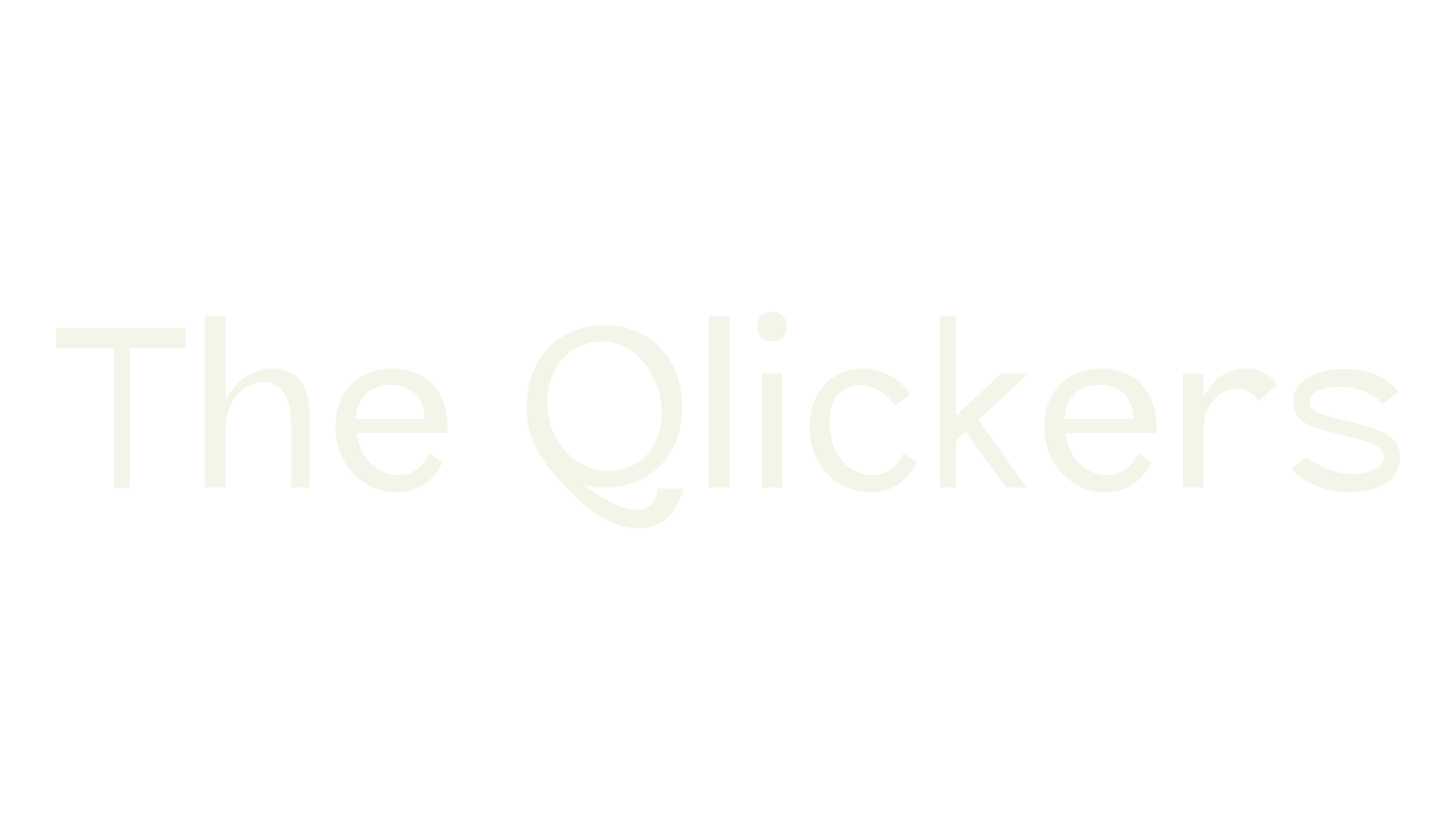 The Qlickers, bold font preview