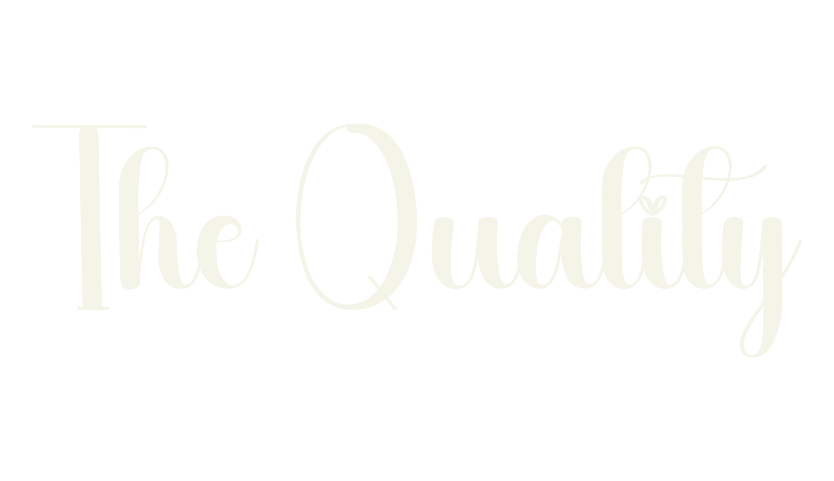 The Quality, calligraphy font preview
