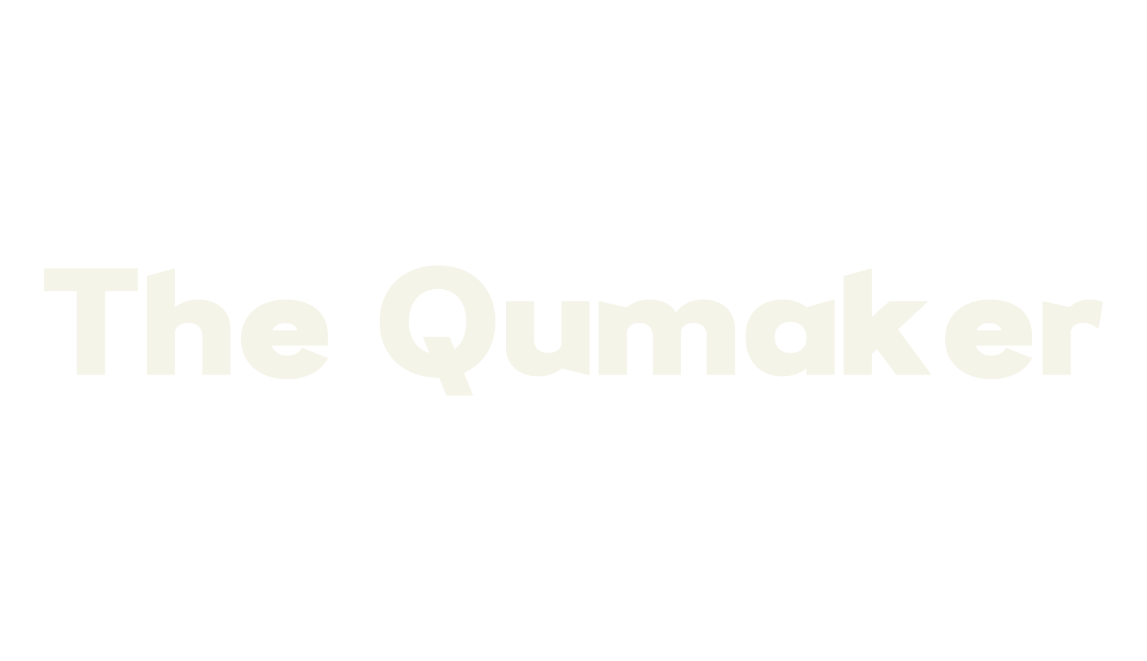 The Qumaker, bold font preview