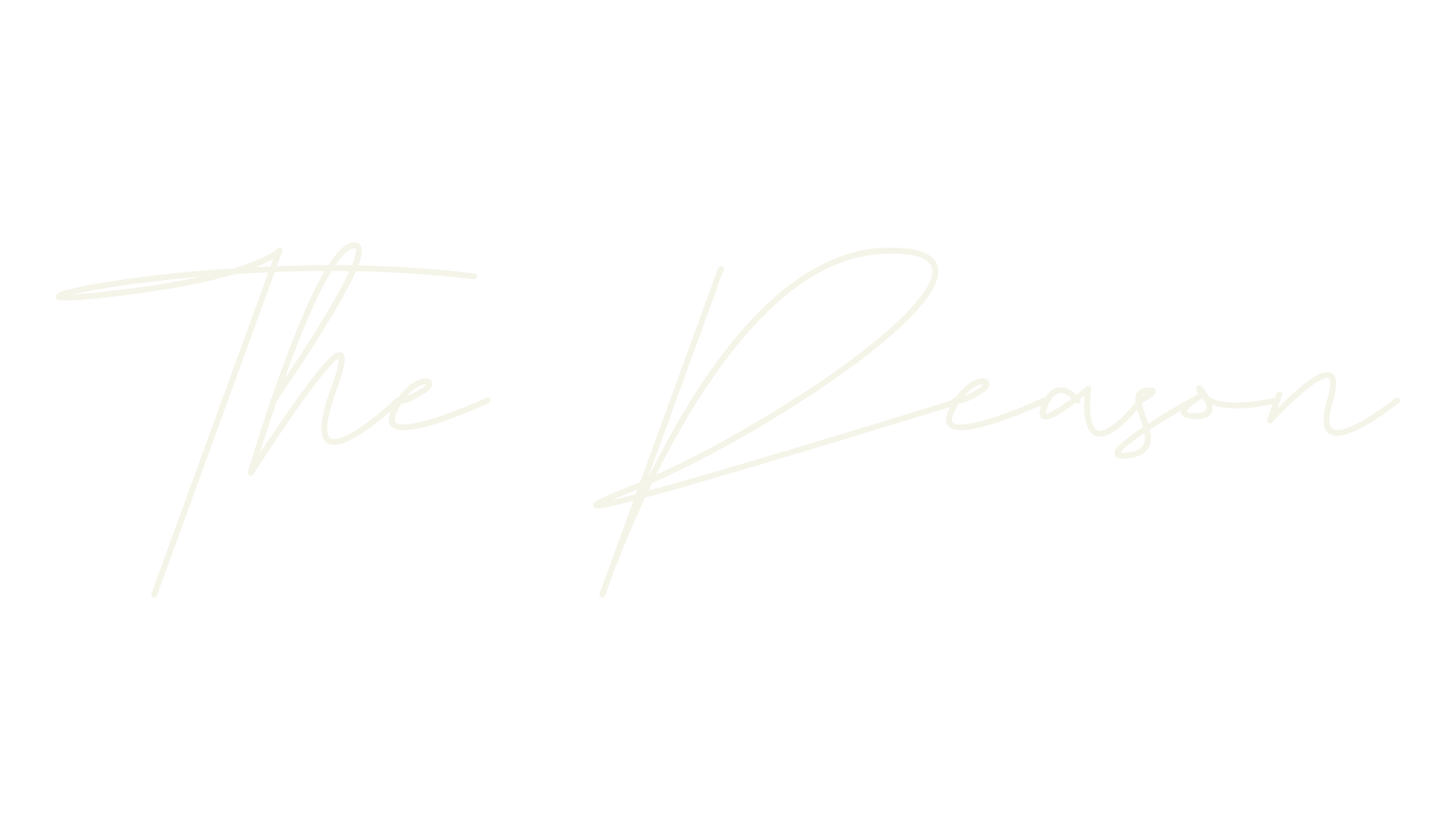 The Reason, cursive font preview