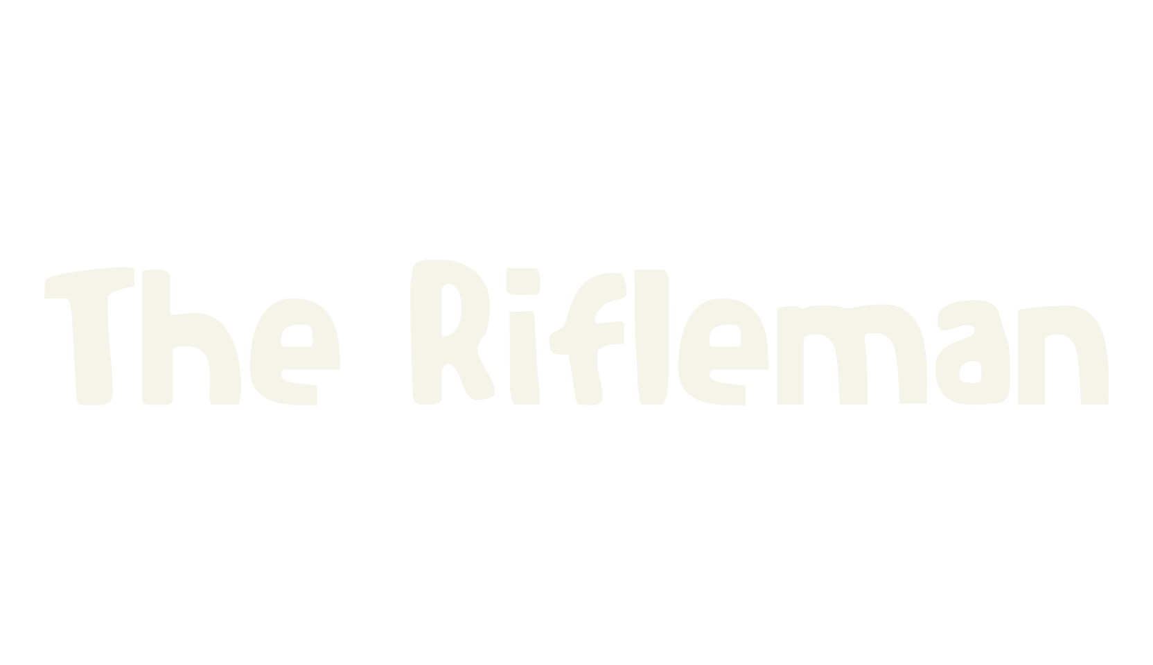 The Rifleman, handwritten font preview