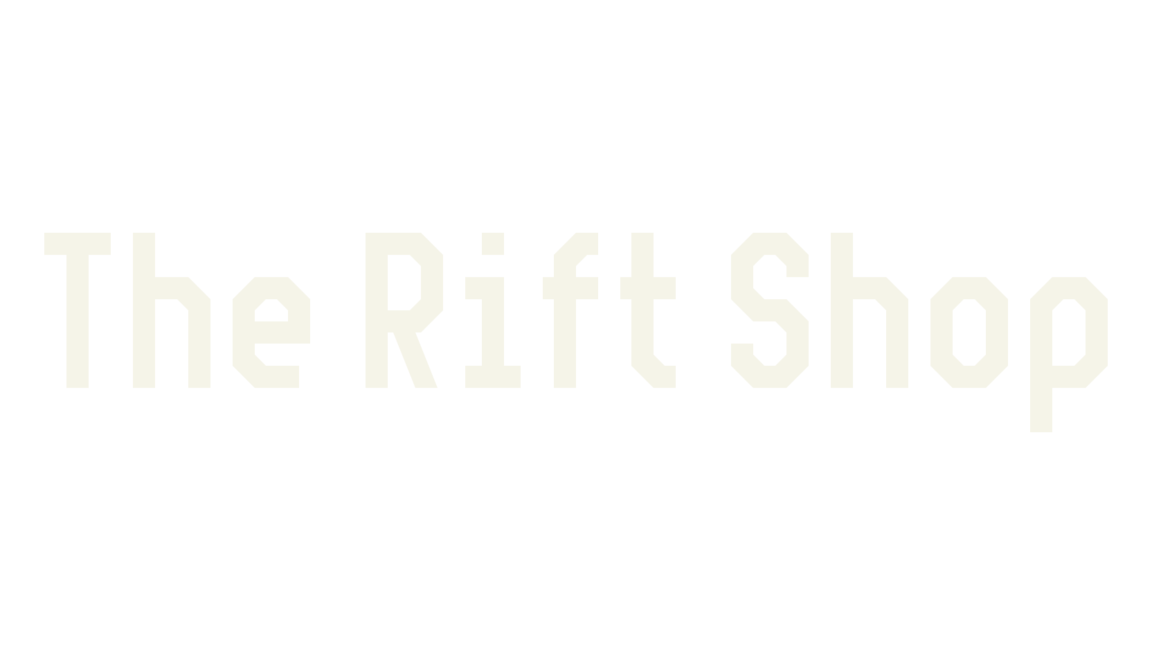 The Rift Shop, display market font preview