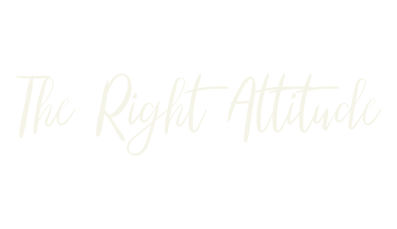 The Right Attitude, bold font preview
