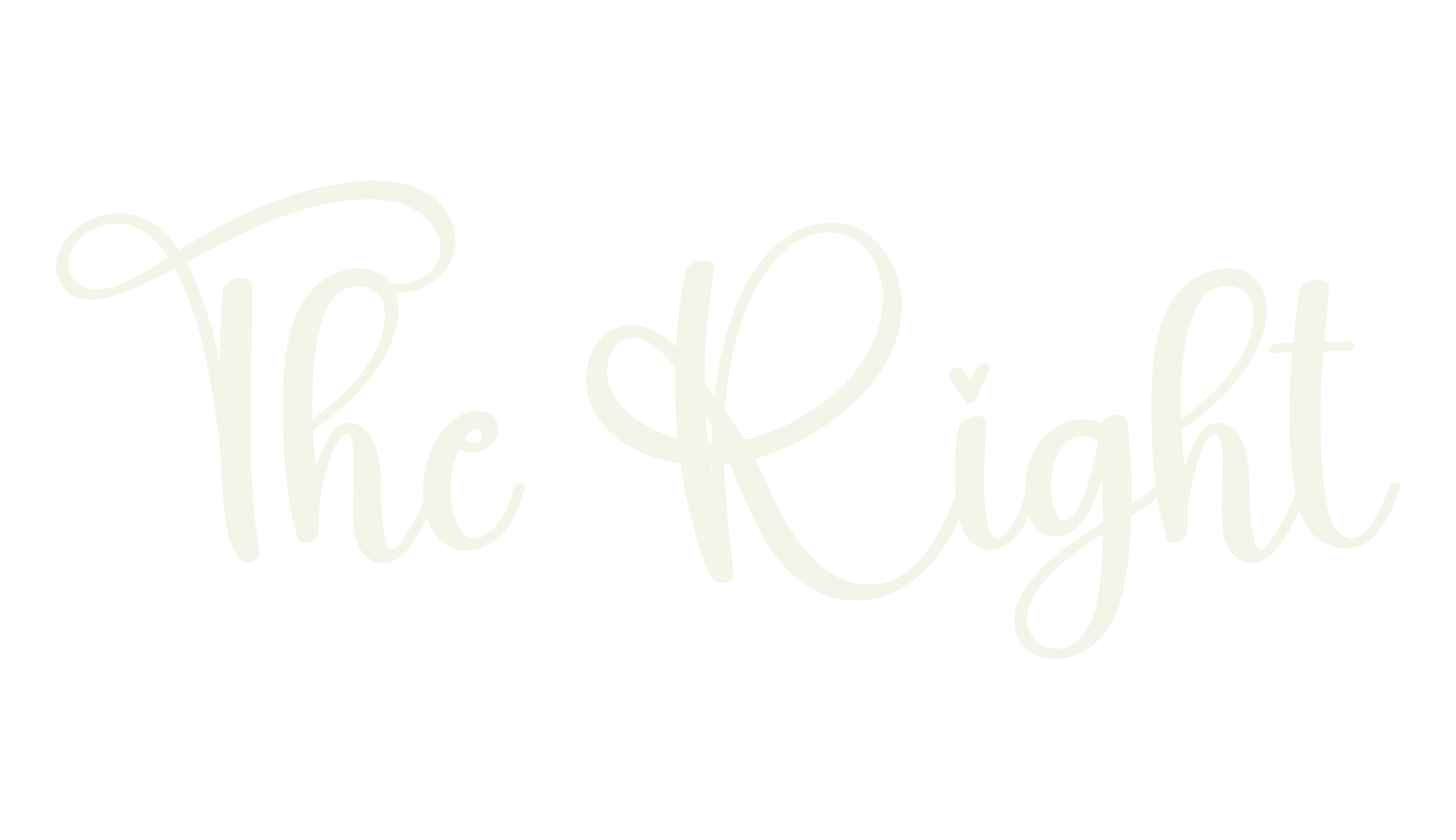 The Right, calligraphy font preview