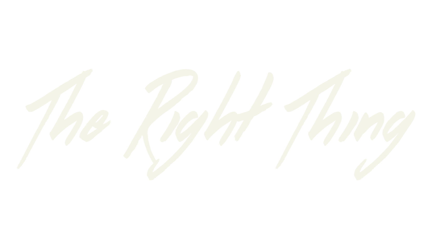The Right Thing, fashion script font preview