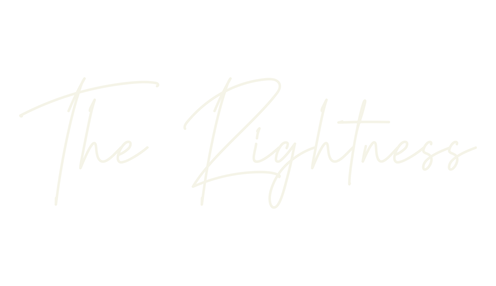 The Rightness, handwriting font preview