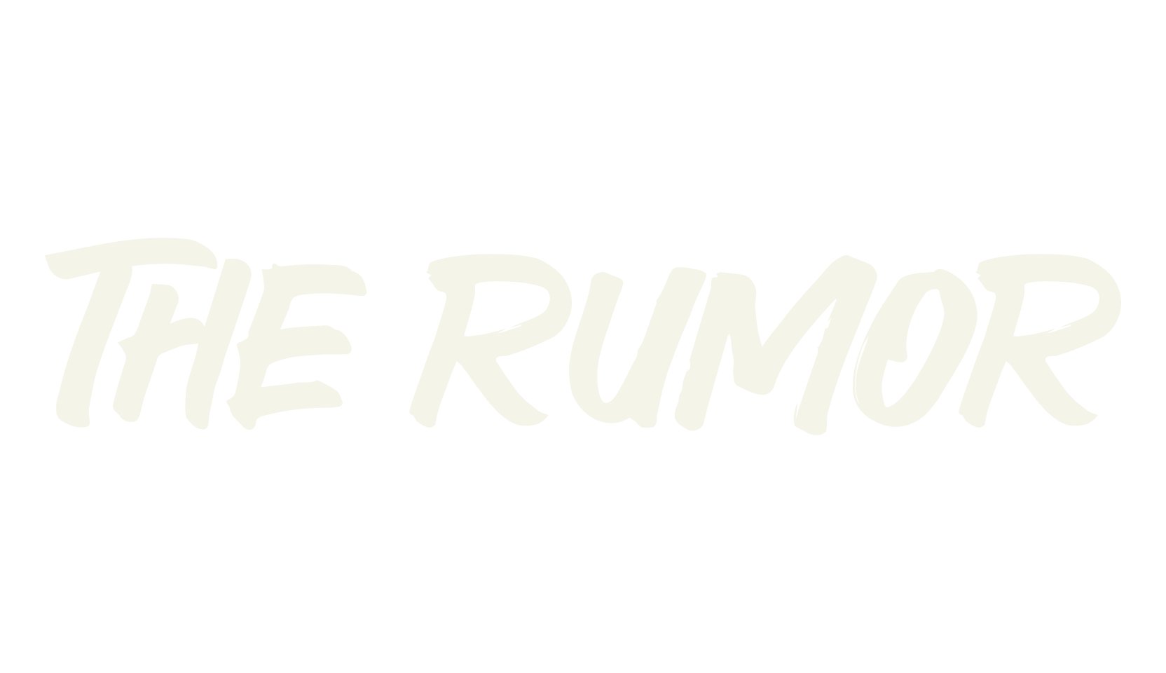 The Rumor, handwritten font preview