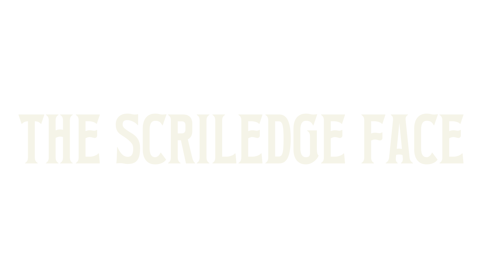 The Scriledge Face, display market font preview