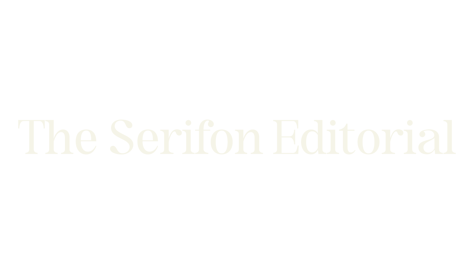 The Serifon Editorial, serif font preview