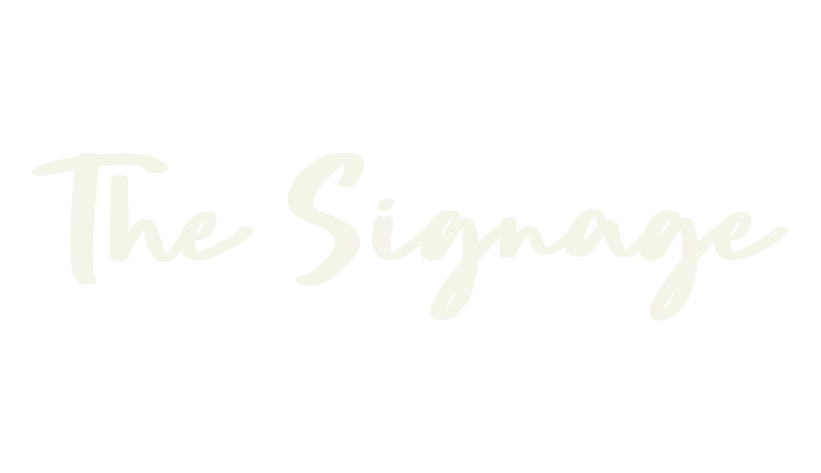The Signage, bold font preview