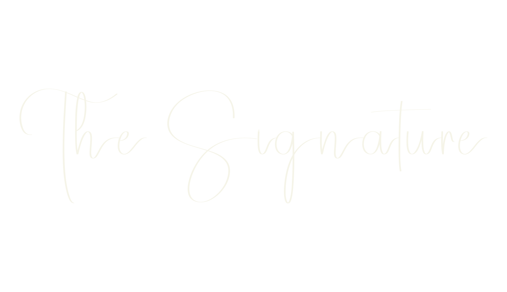 The Signature, calligraphy font preview
