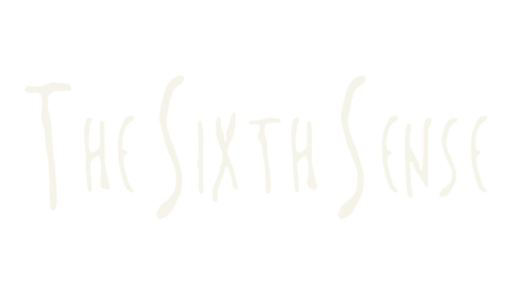 The Sixth Sense, display market font preview