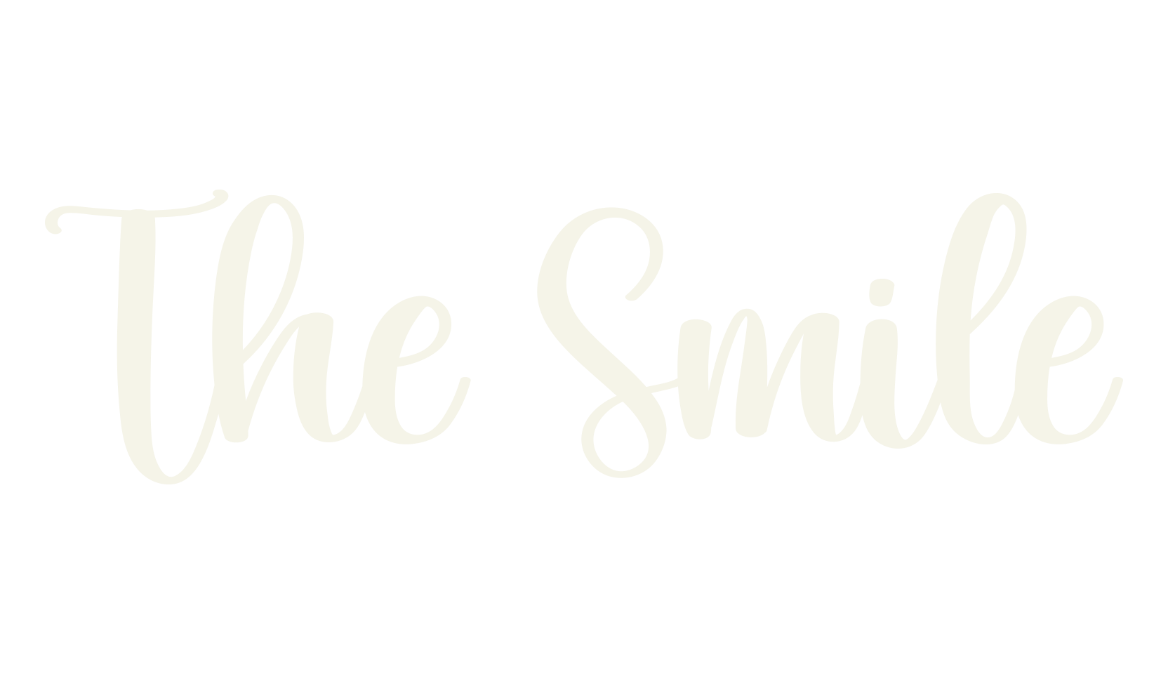 The Smile, calligraphy font preview