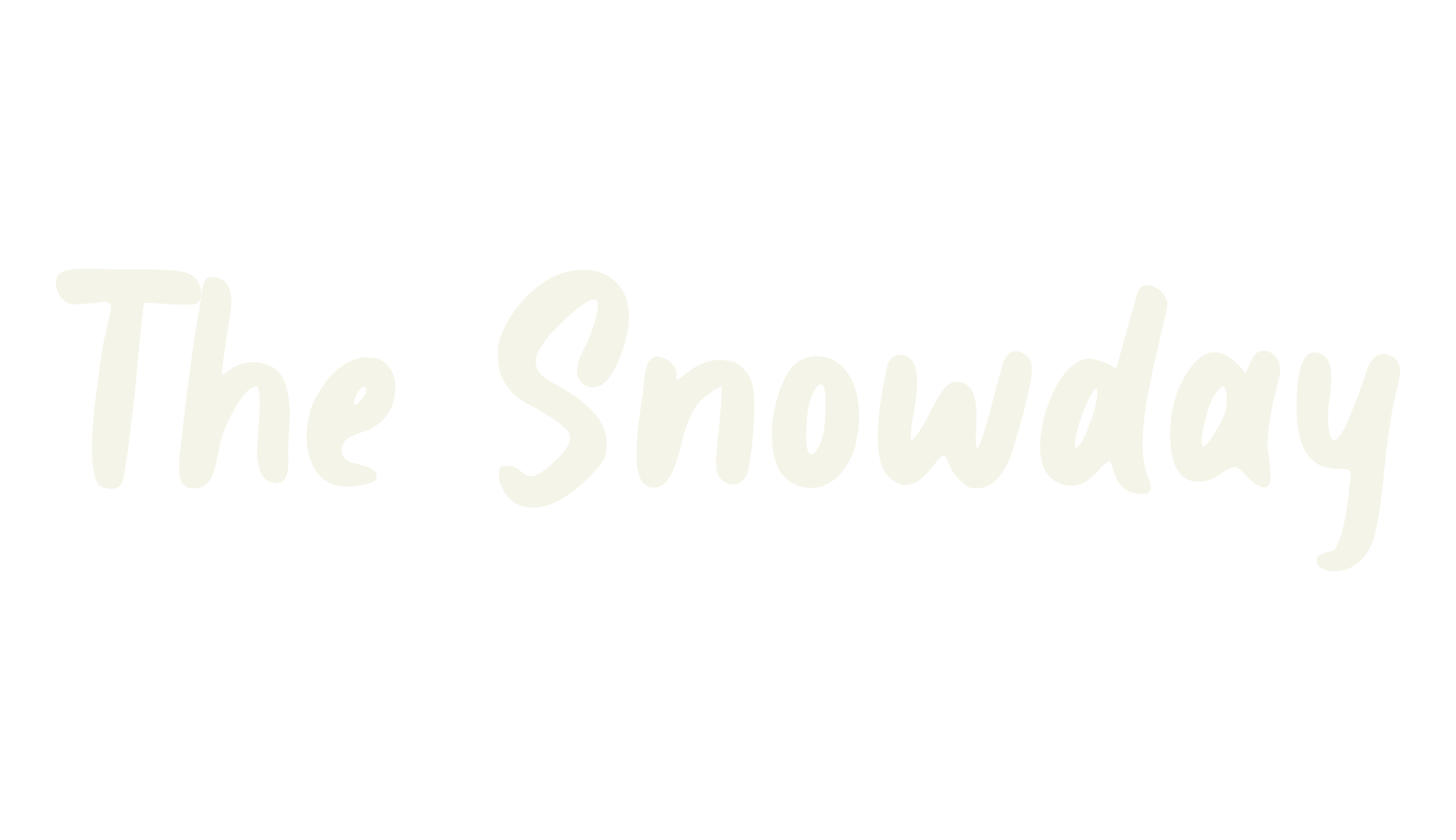 The Snowday, food font preview