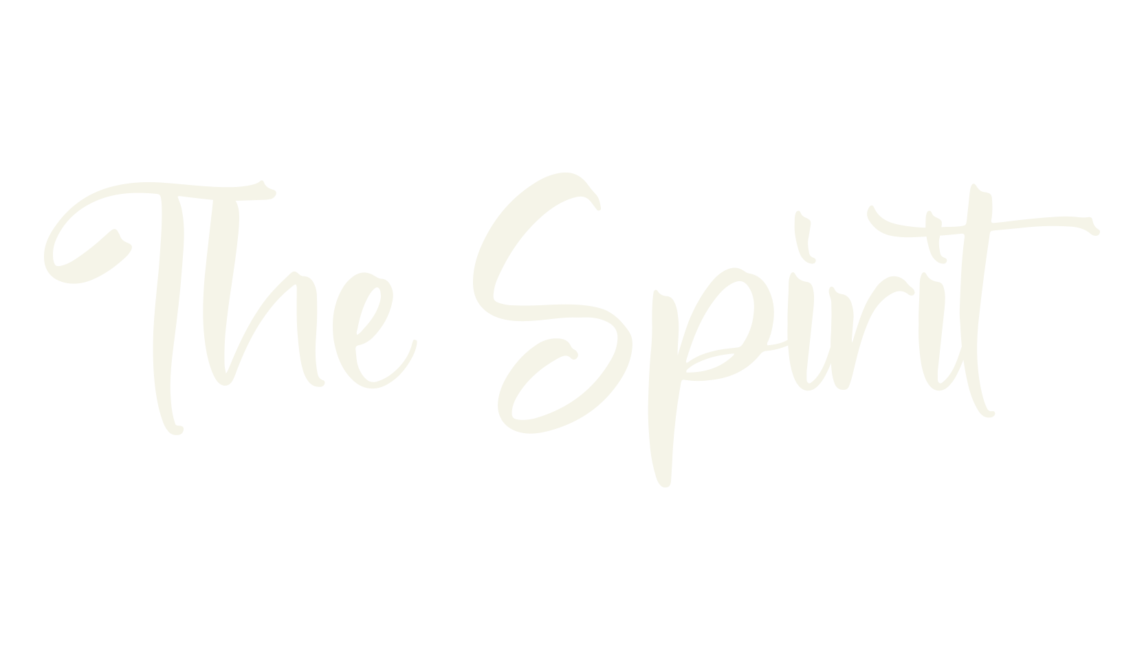 The Spirit, calligraphy font preview