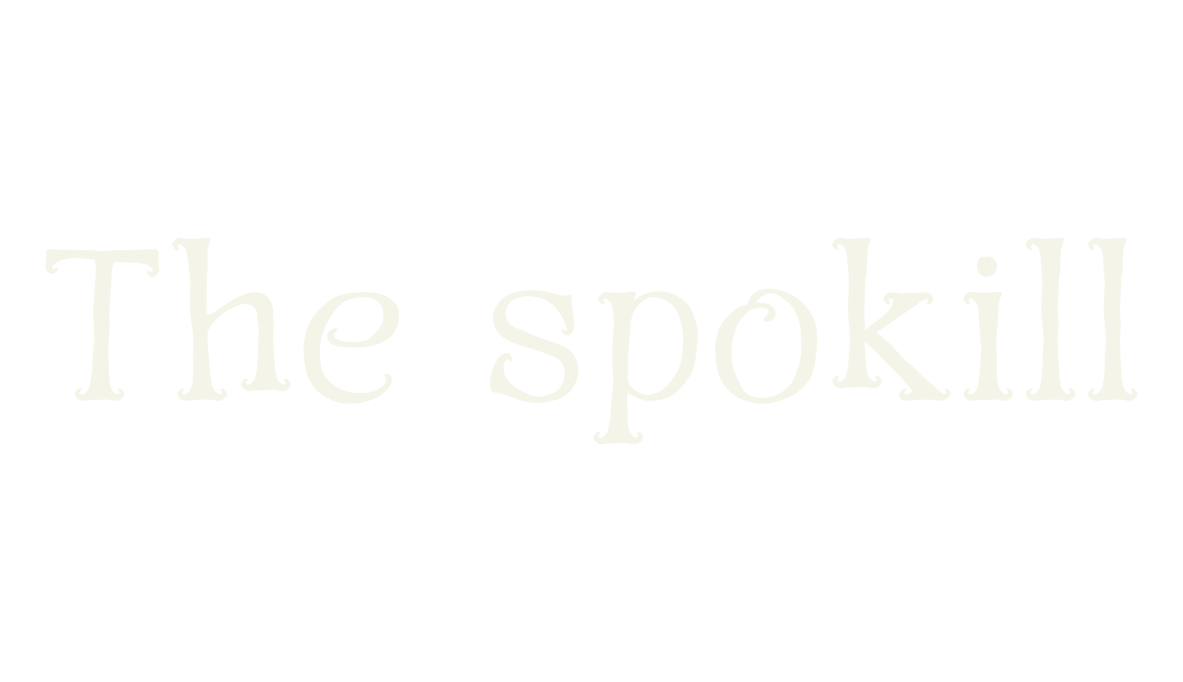 The spokill, display market font preview