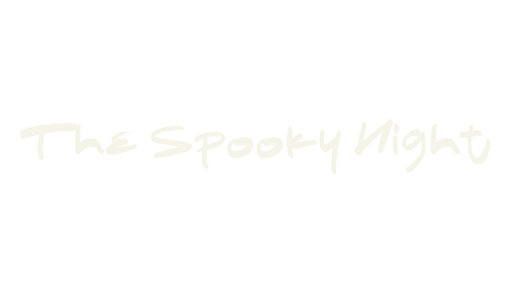 The Spooky Night, spooky font preview