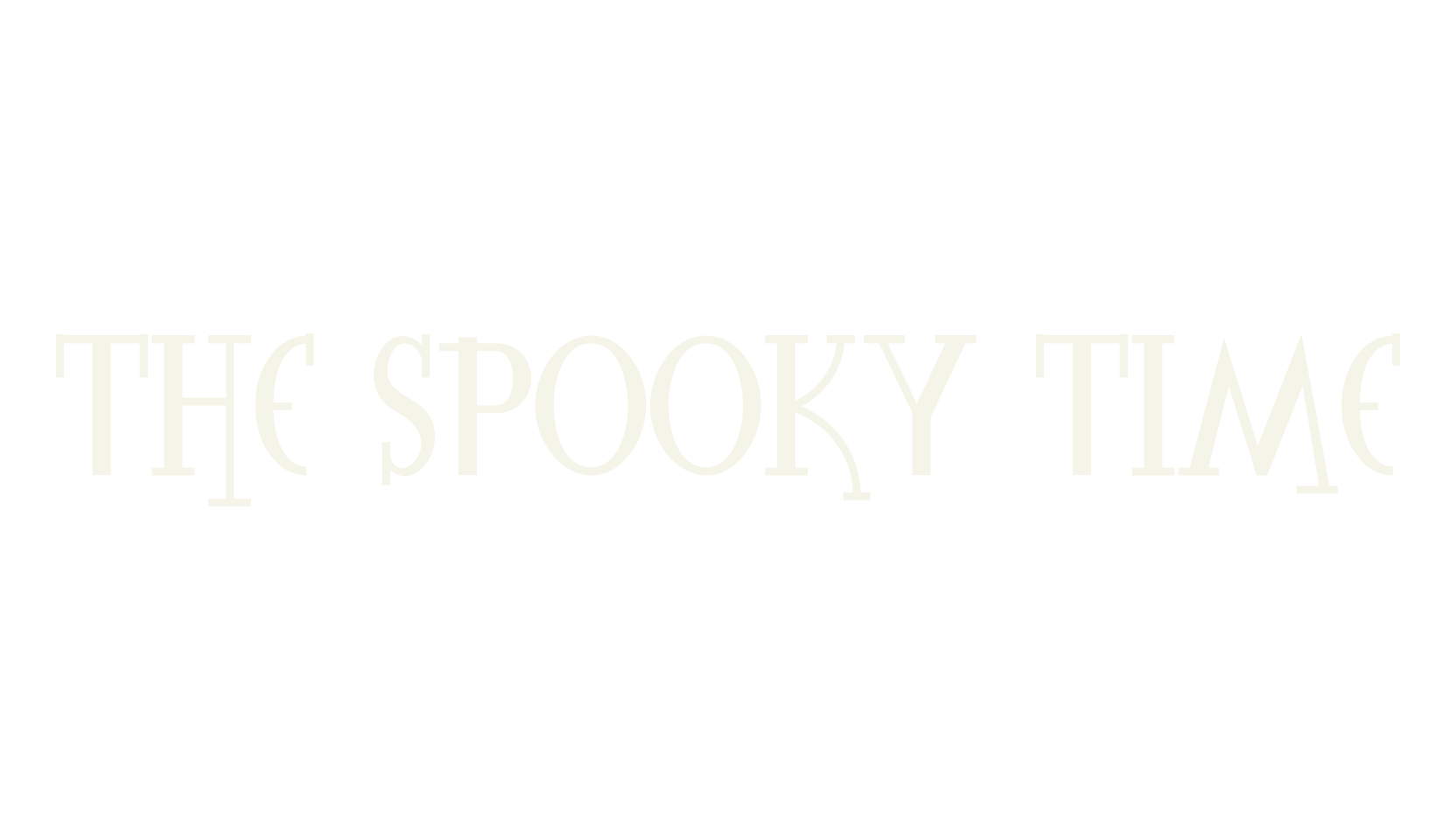 The Spooky Time, fancy font preview