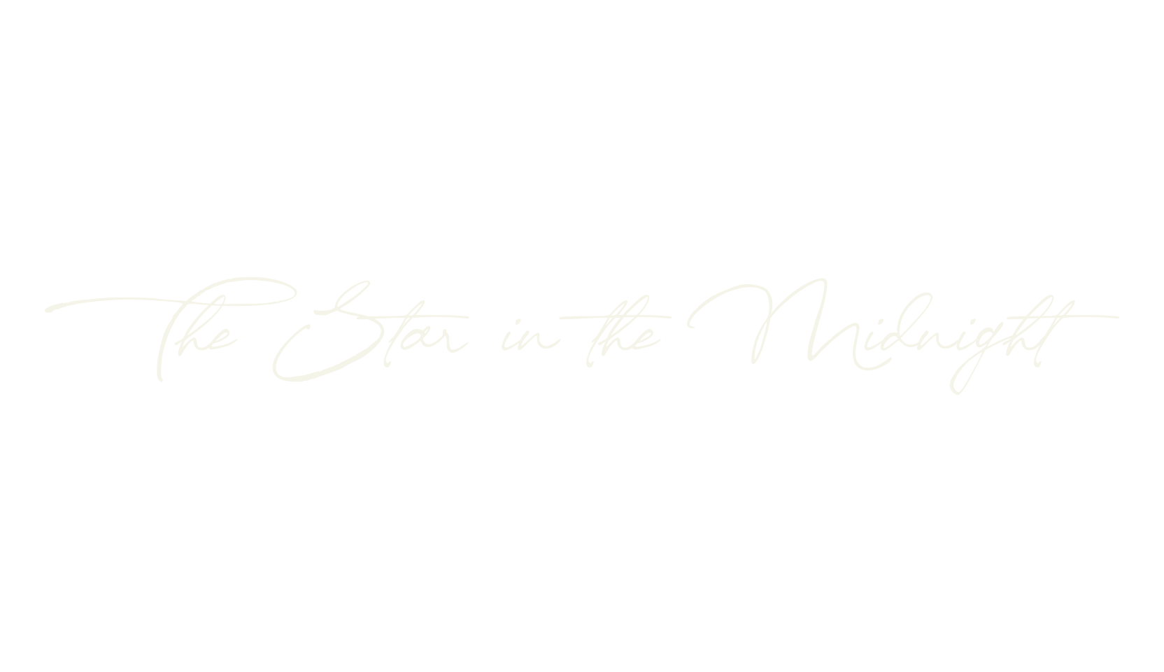 The Star in the Midnight, handwriting font preview