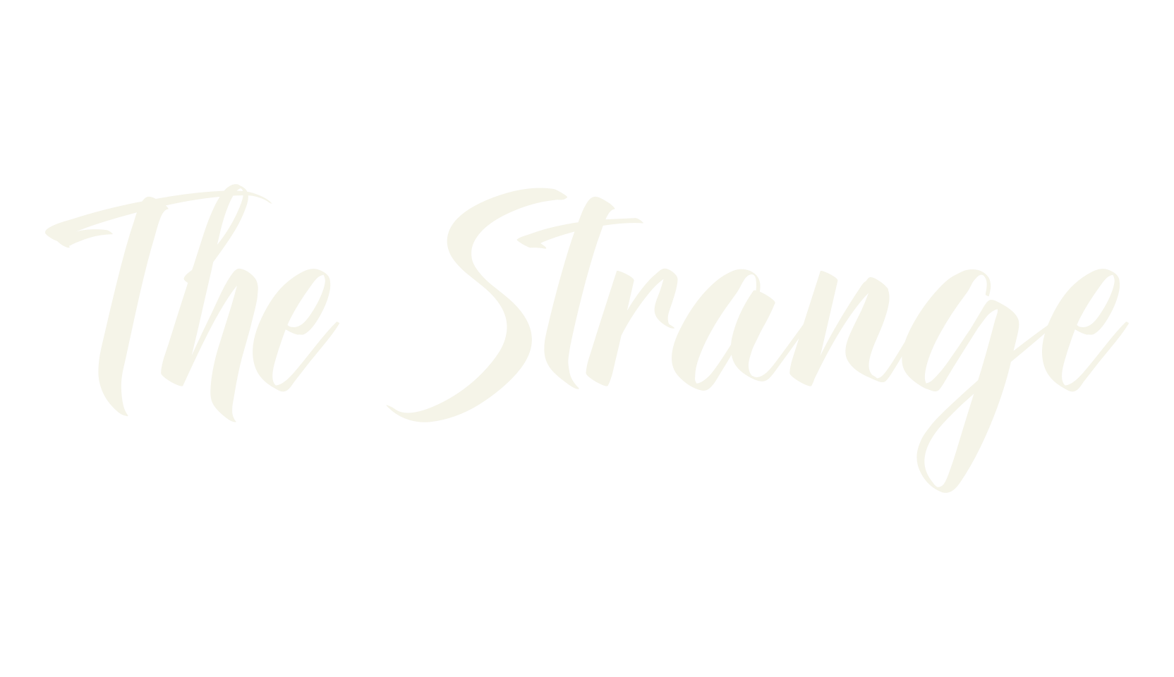 The Strange, calligraphy font preview