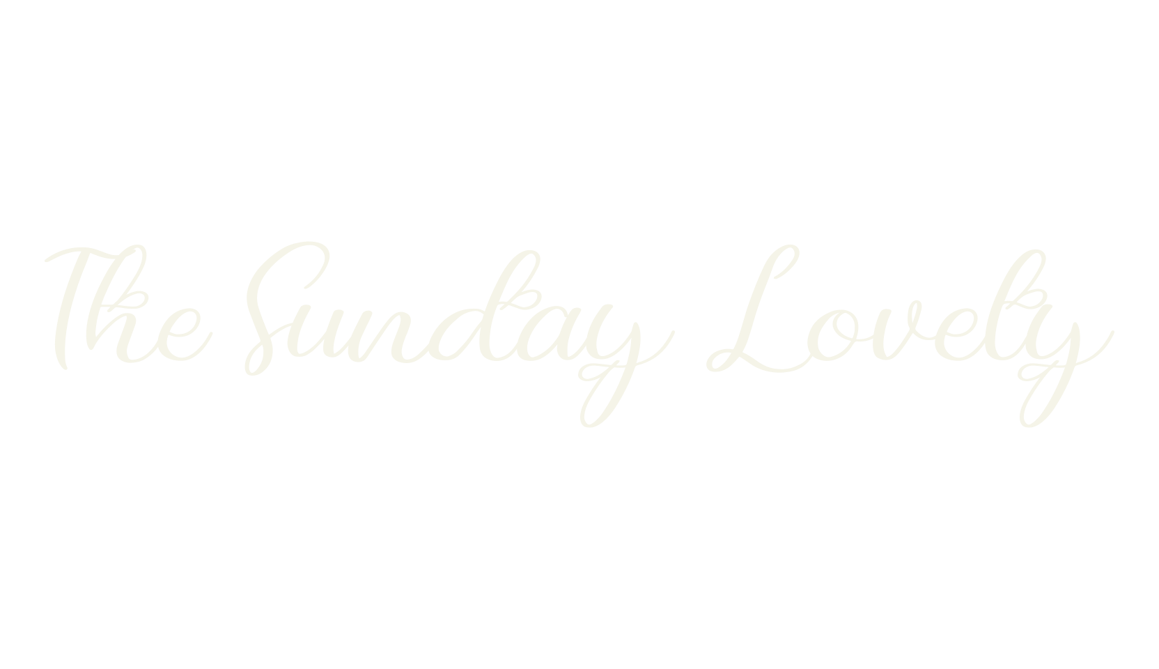 The Sunday Lovely, script font preview