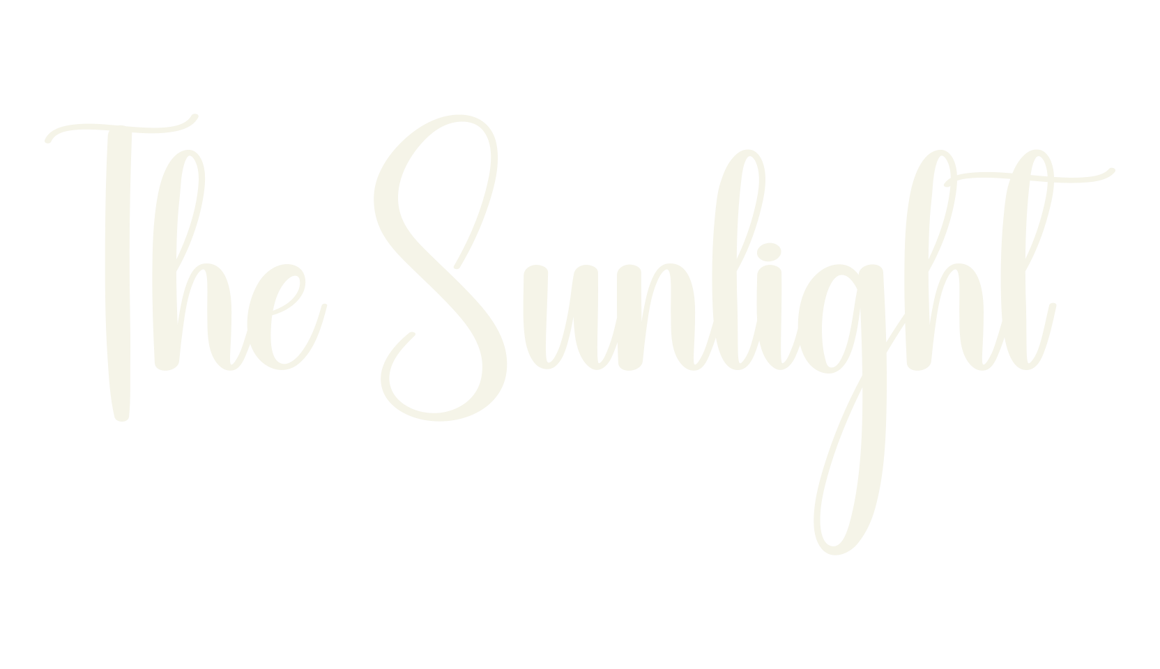 The Sunlight, calligraphy font preview