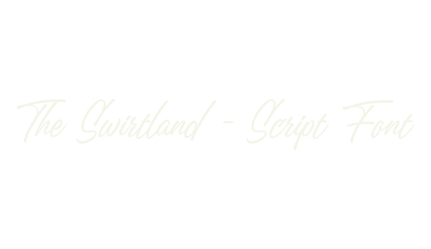 The Swirtland - Script Font, lettering font preview