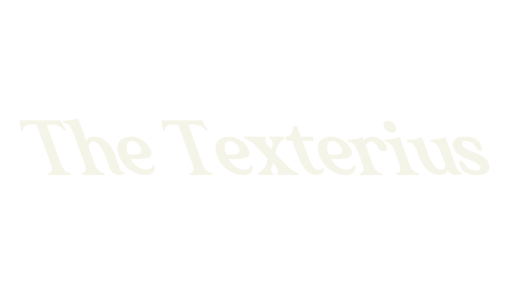 The Texterius, serif font preview