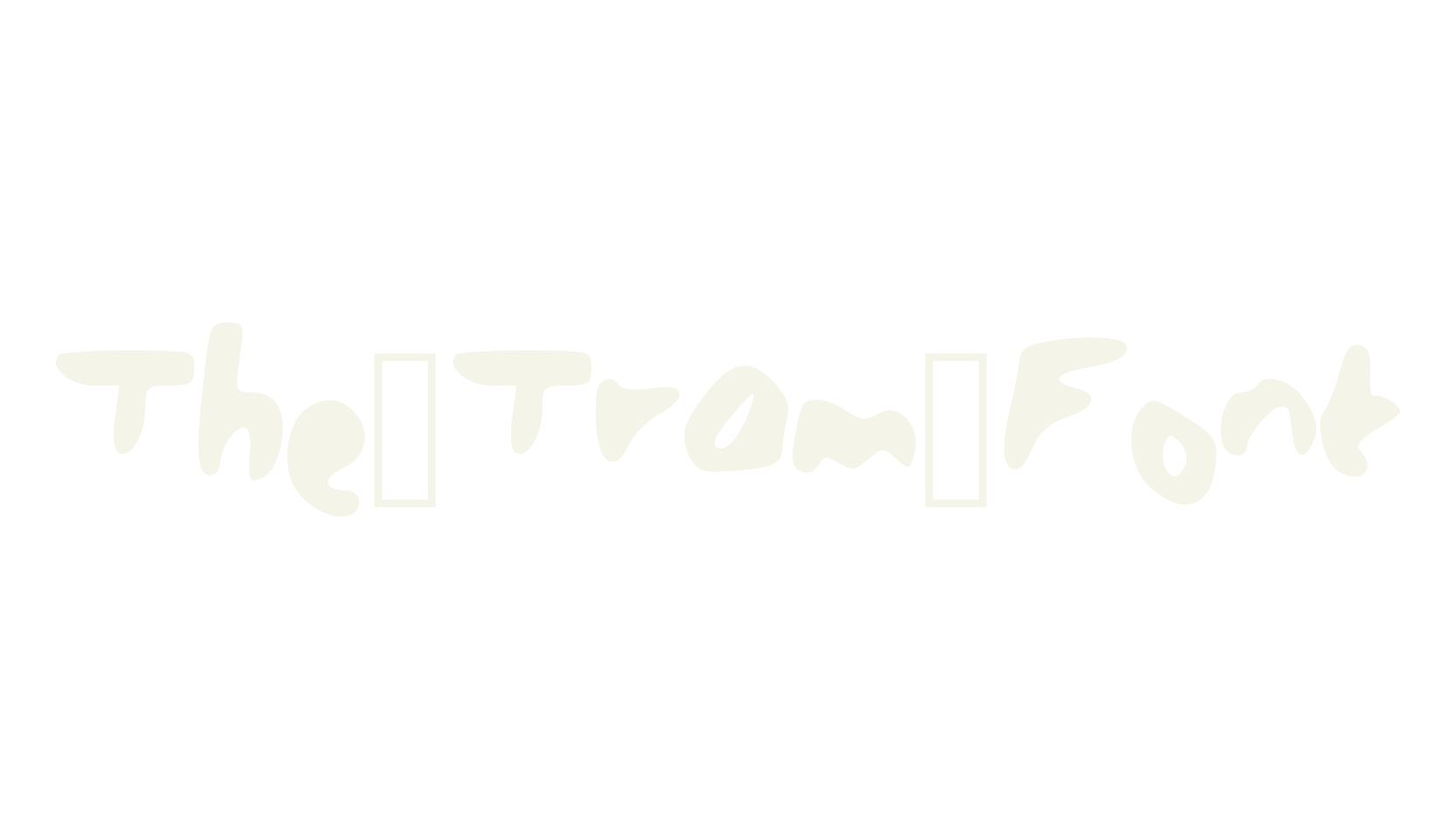 The_Tram_Font, display font preview