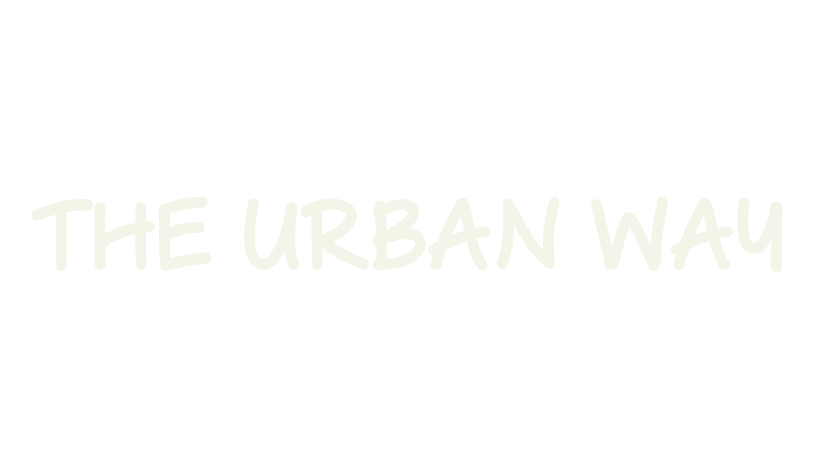 The Urban Way, handwritten font preview