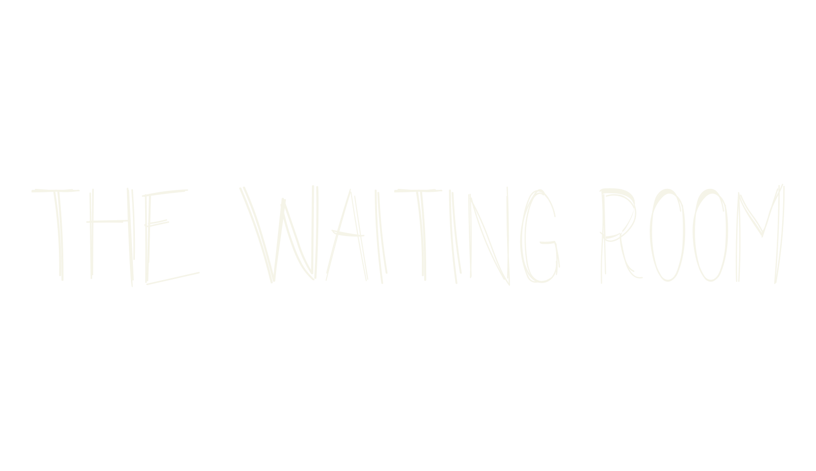 The Waiting Room, handwritten font preview