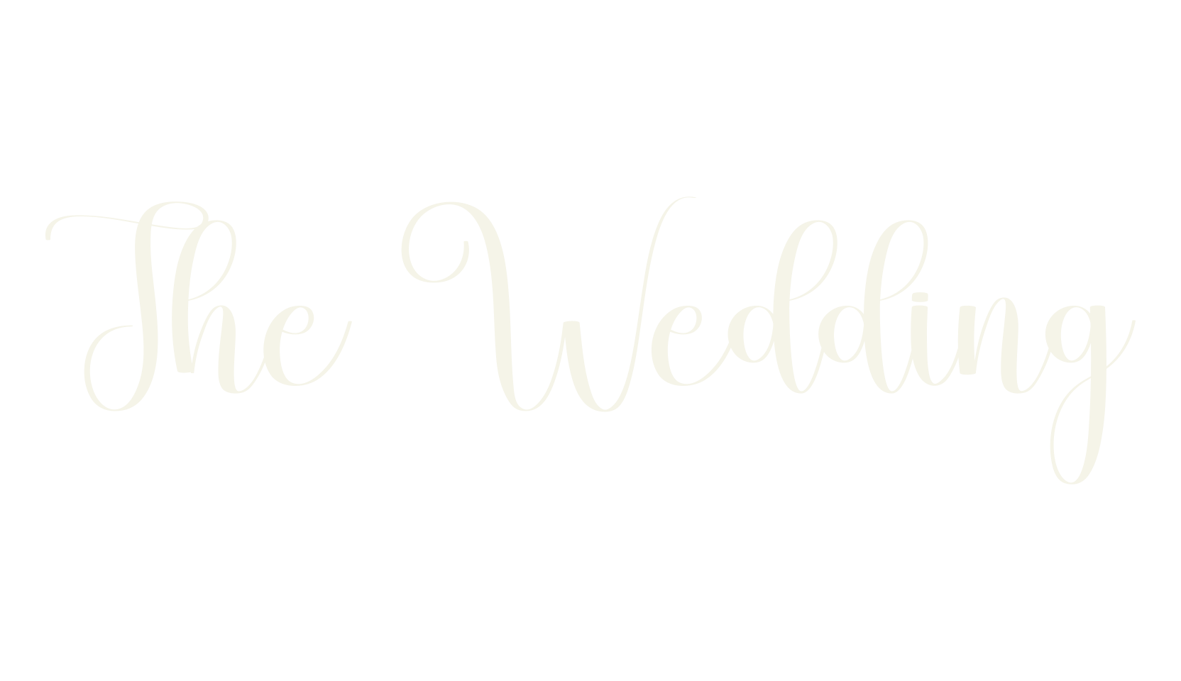 The Wedding, calligraphy font preview