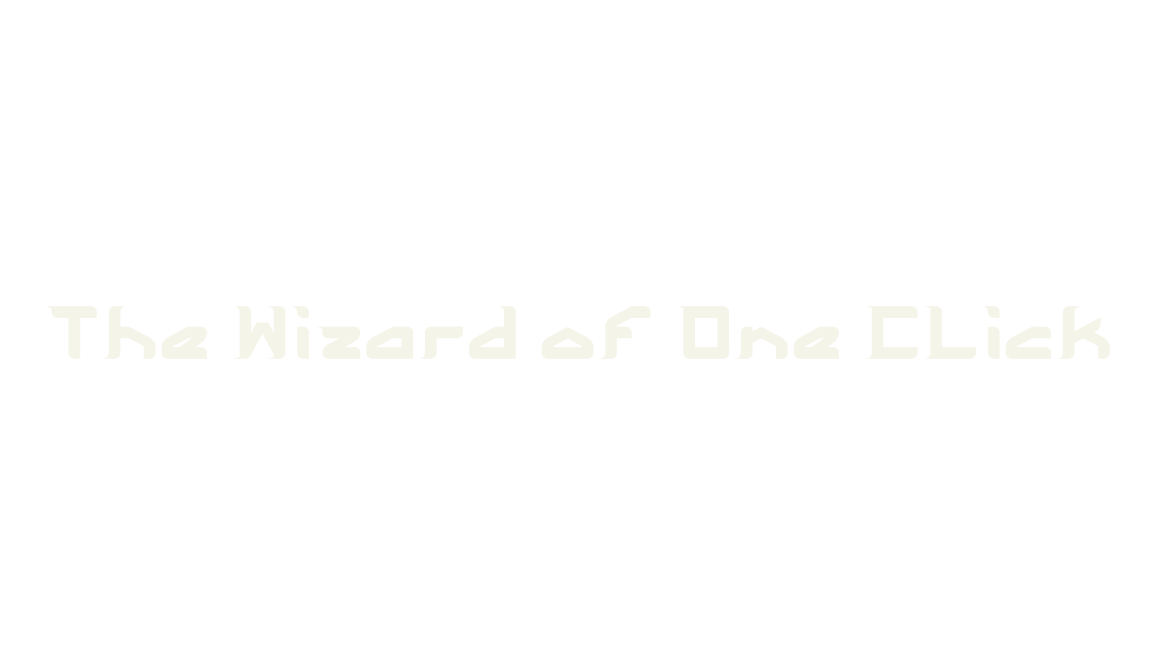 The Wizard of One CLick, display market font preview