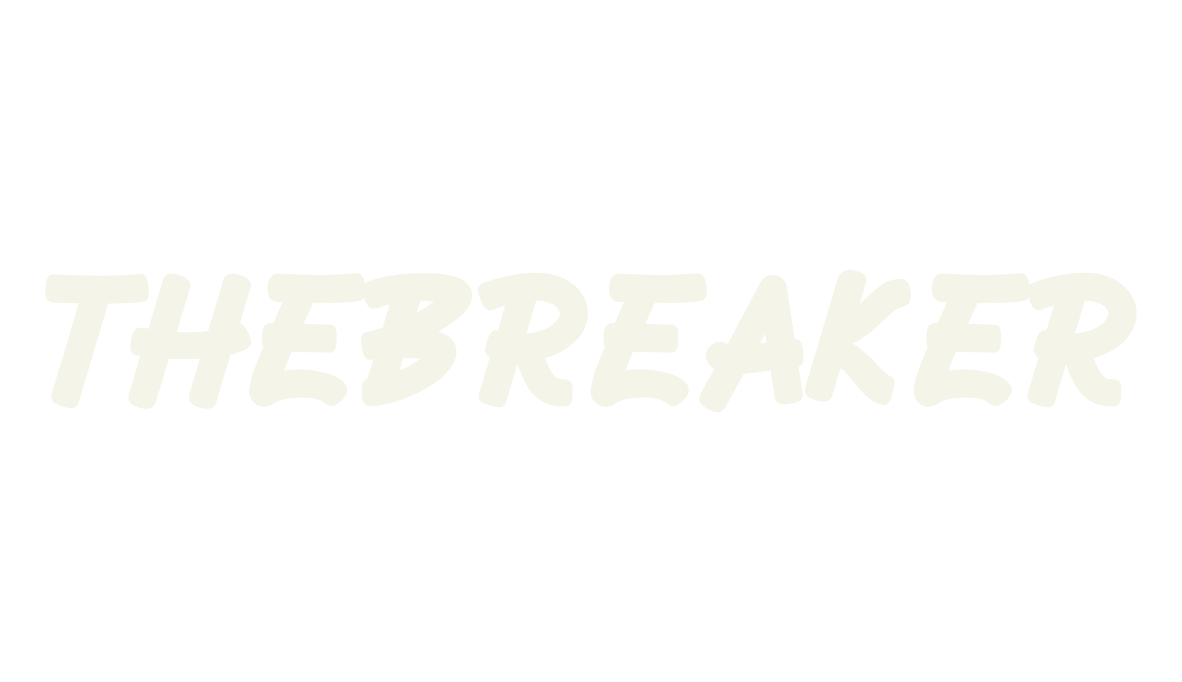 THEBREAKER, bold font preview