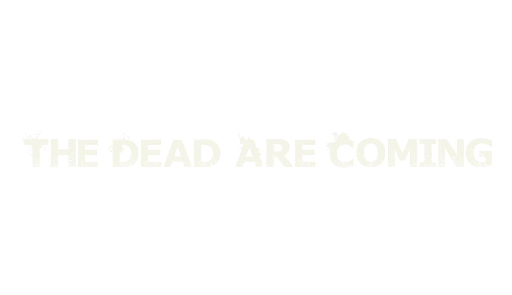 The Dead Are Coming, display market font preview