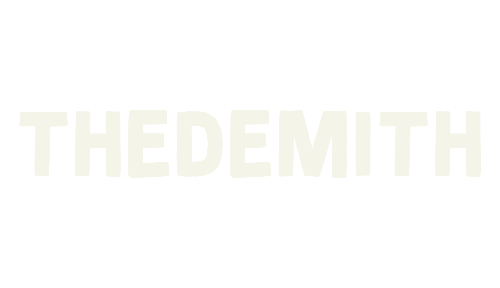 Thedemith, handwritten font preview