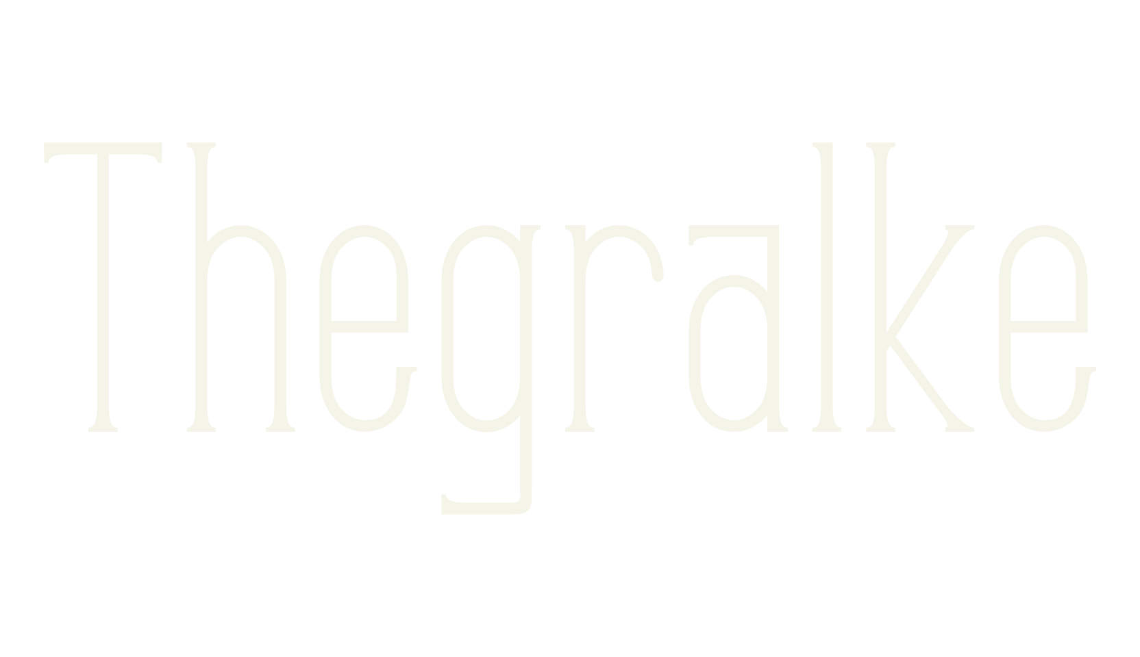 Thegralke, serif font preview