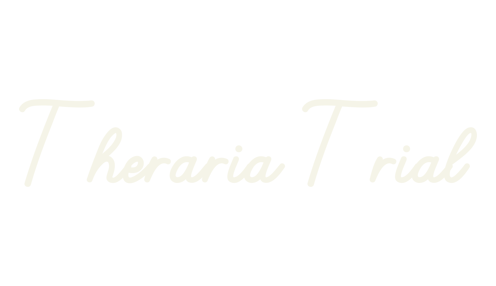 Theraria Trial, handwriting font preview