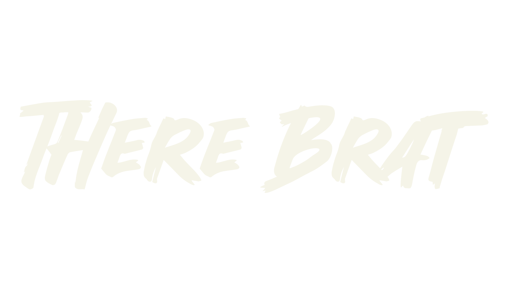 There Brat, handwritten font preview