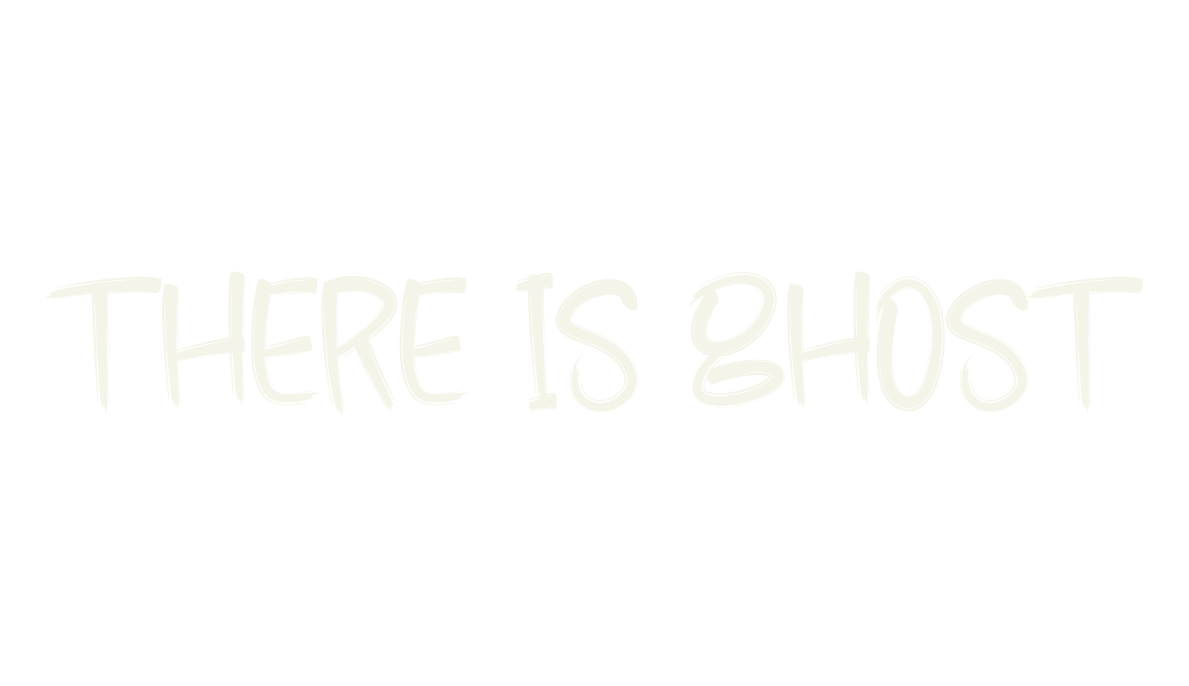 There Is Ghost, halloween font preview