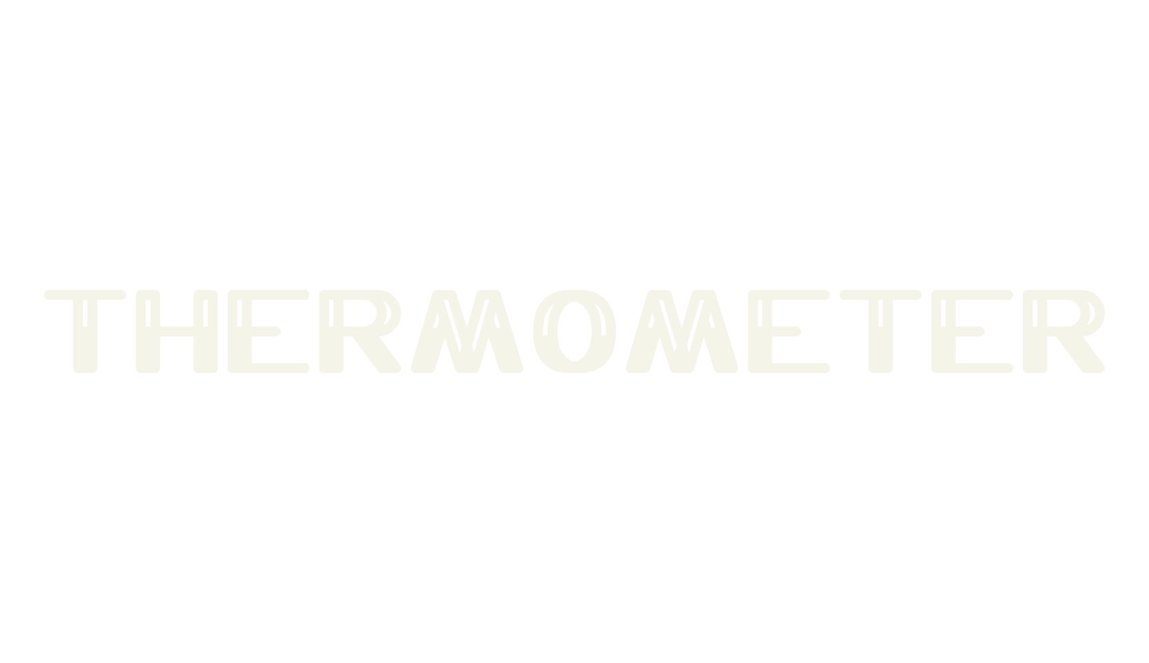 THERMOMETER, display market font preview