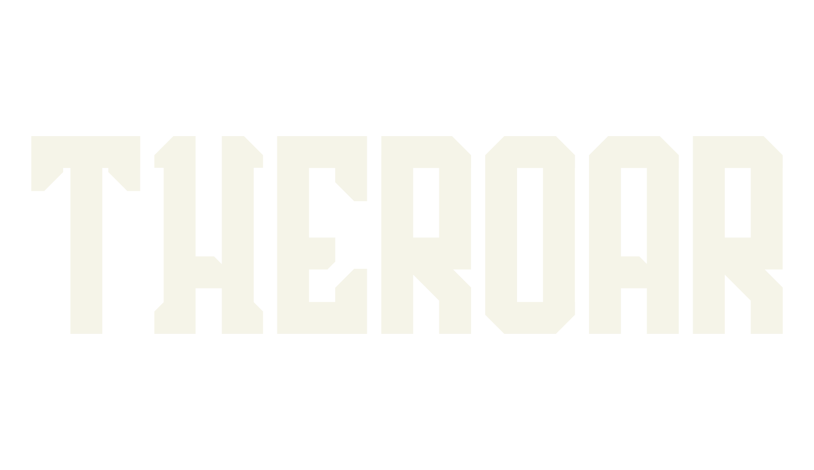 THEROAR, cool font preview