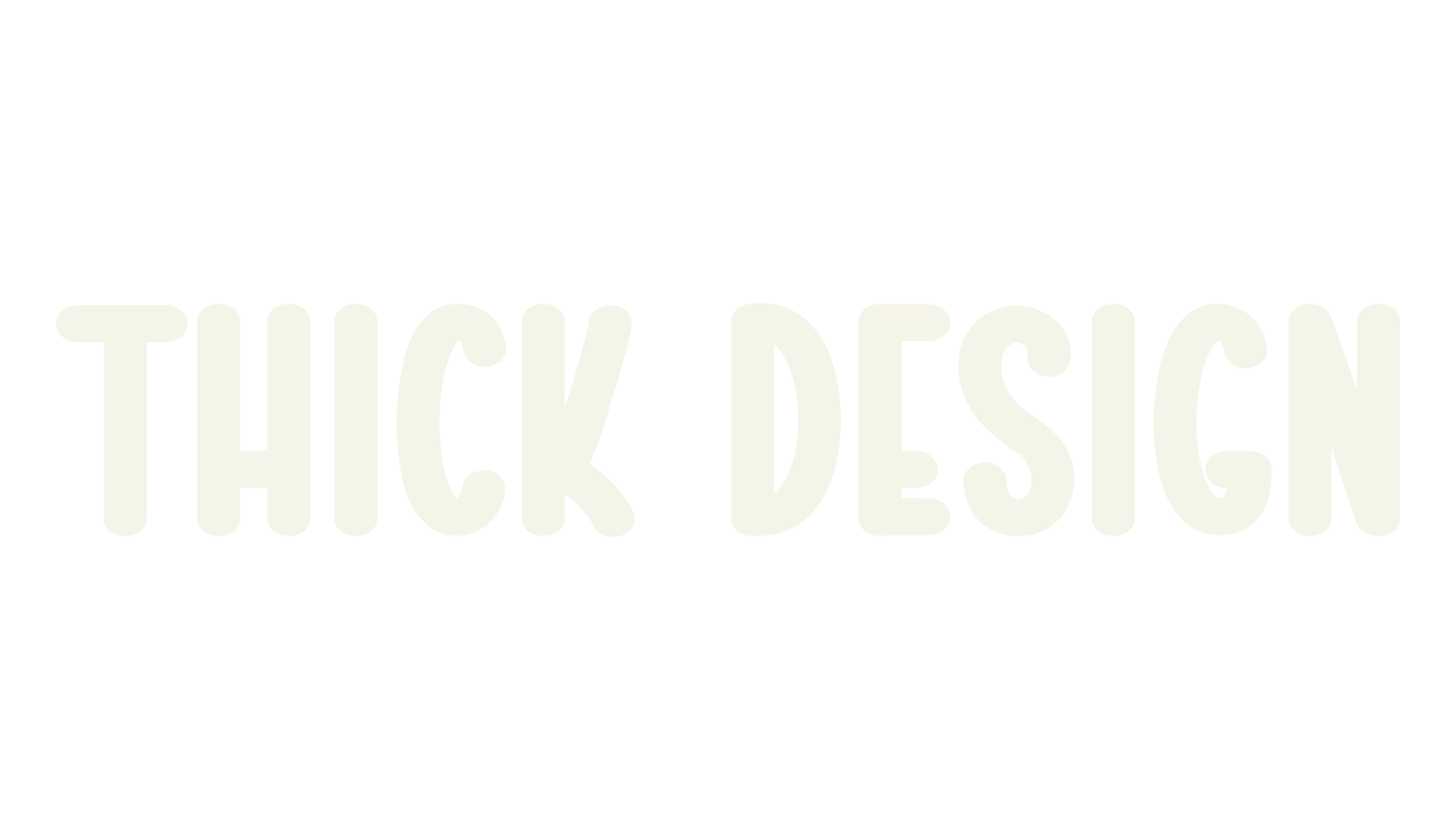Thick Design, christmas font preview