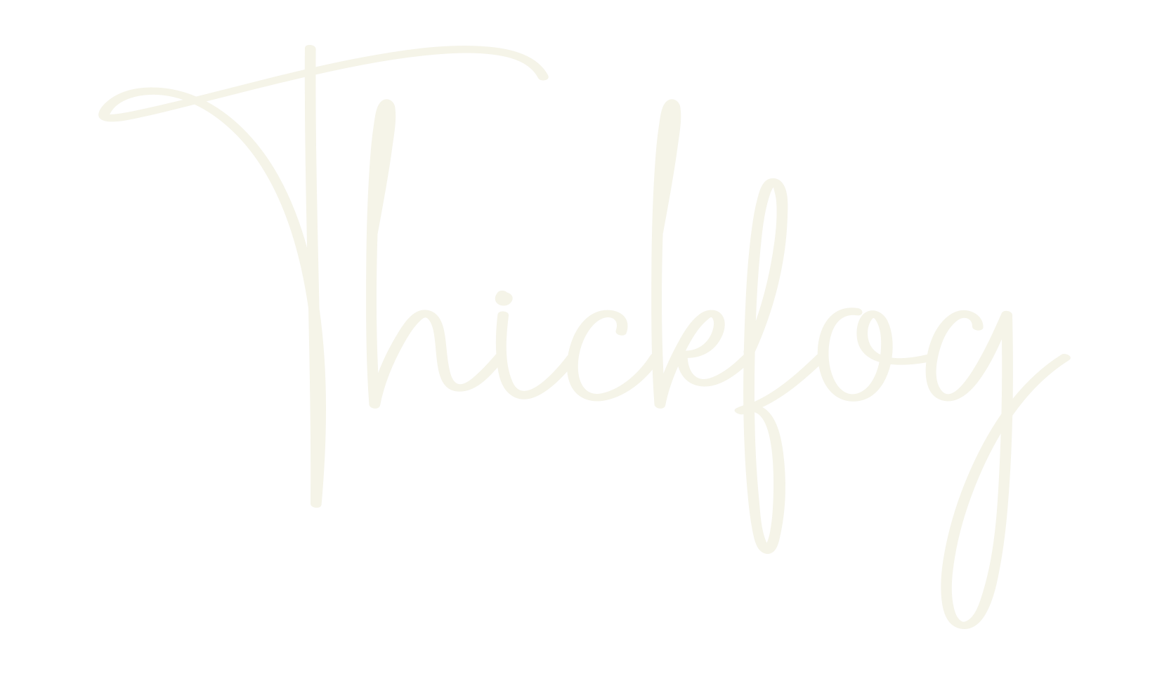 Thickfog, calligraphy font preview