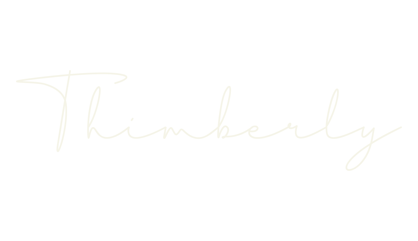 Thimberly, cursive font preview