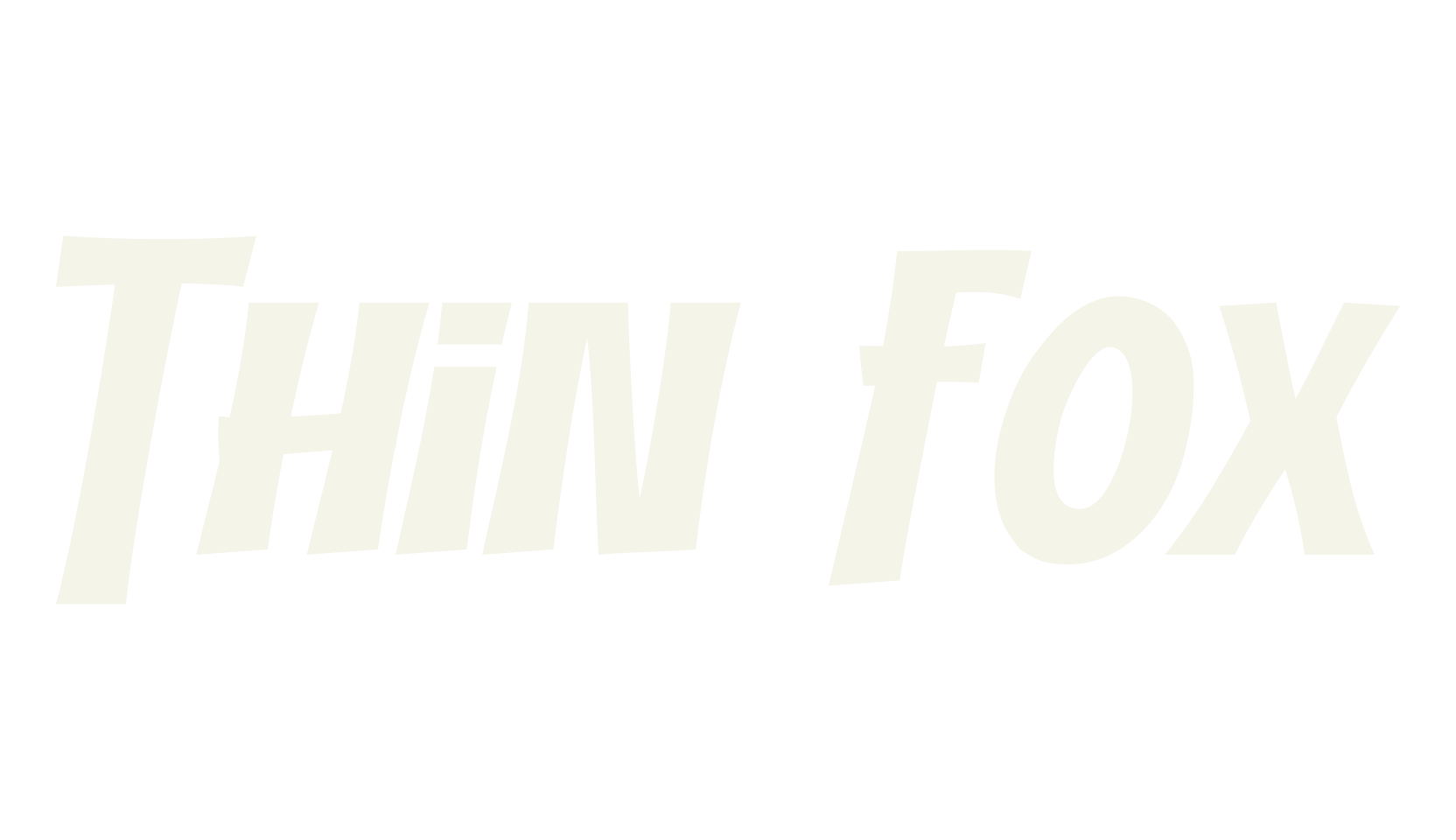 Thin Fox, all caps font preview