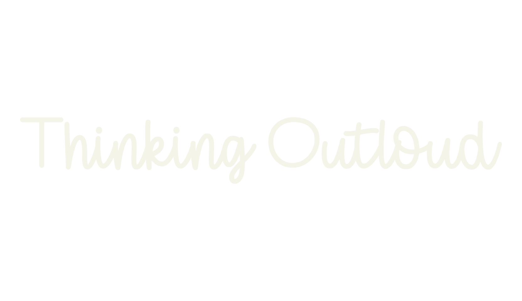 Thinking Outloud, quirky font preview