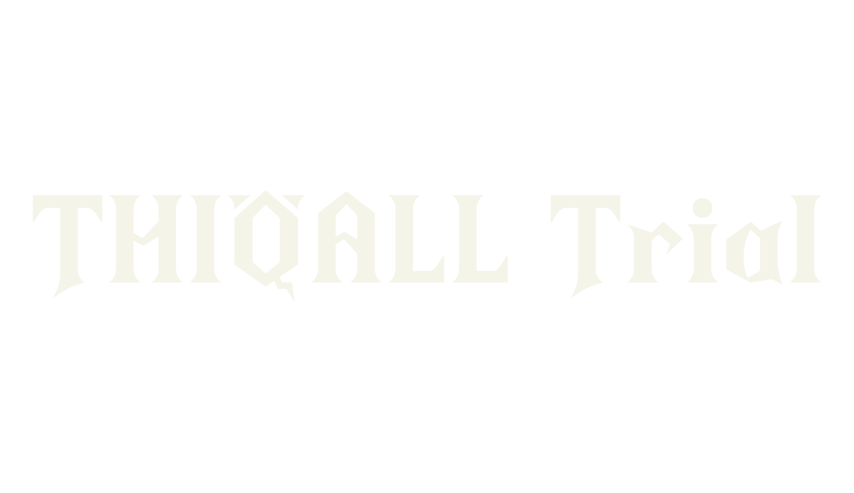 THIQALL Trial, horror font preview